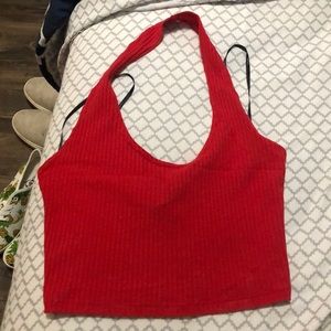 Ribbed Halter Top